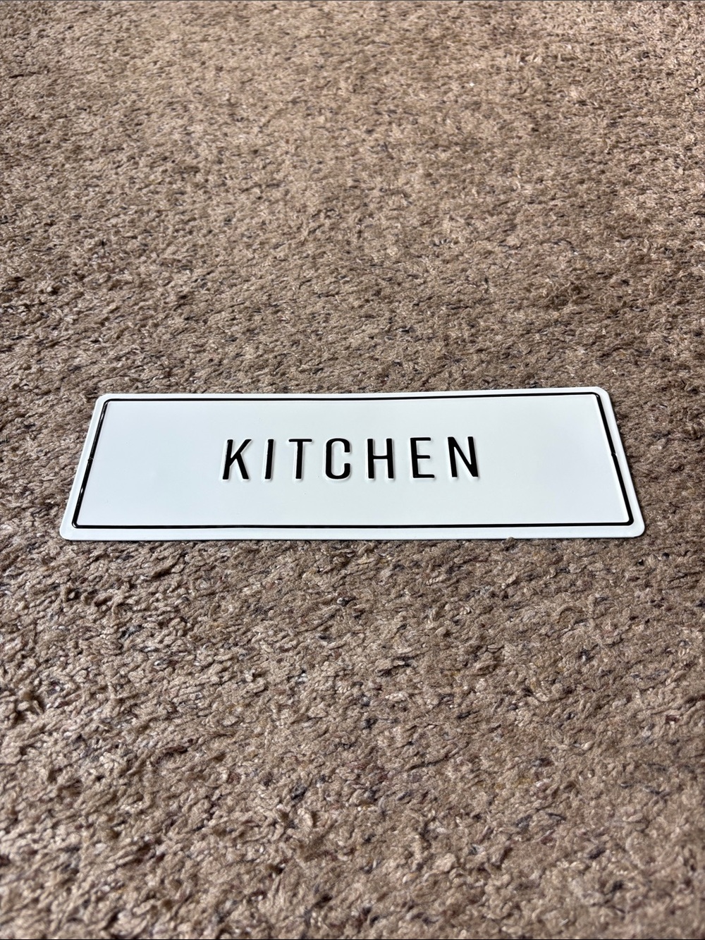 Hearth & Hand White Kitchen Wall Sign with Black Lettering